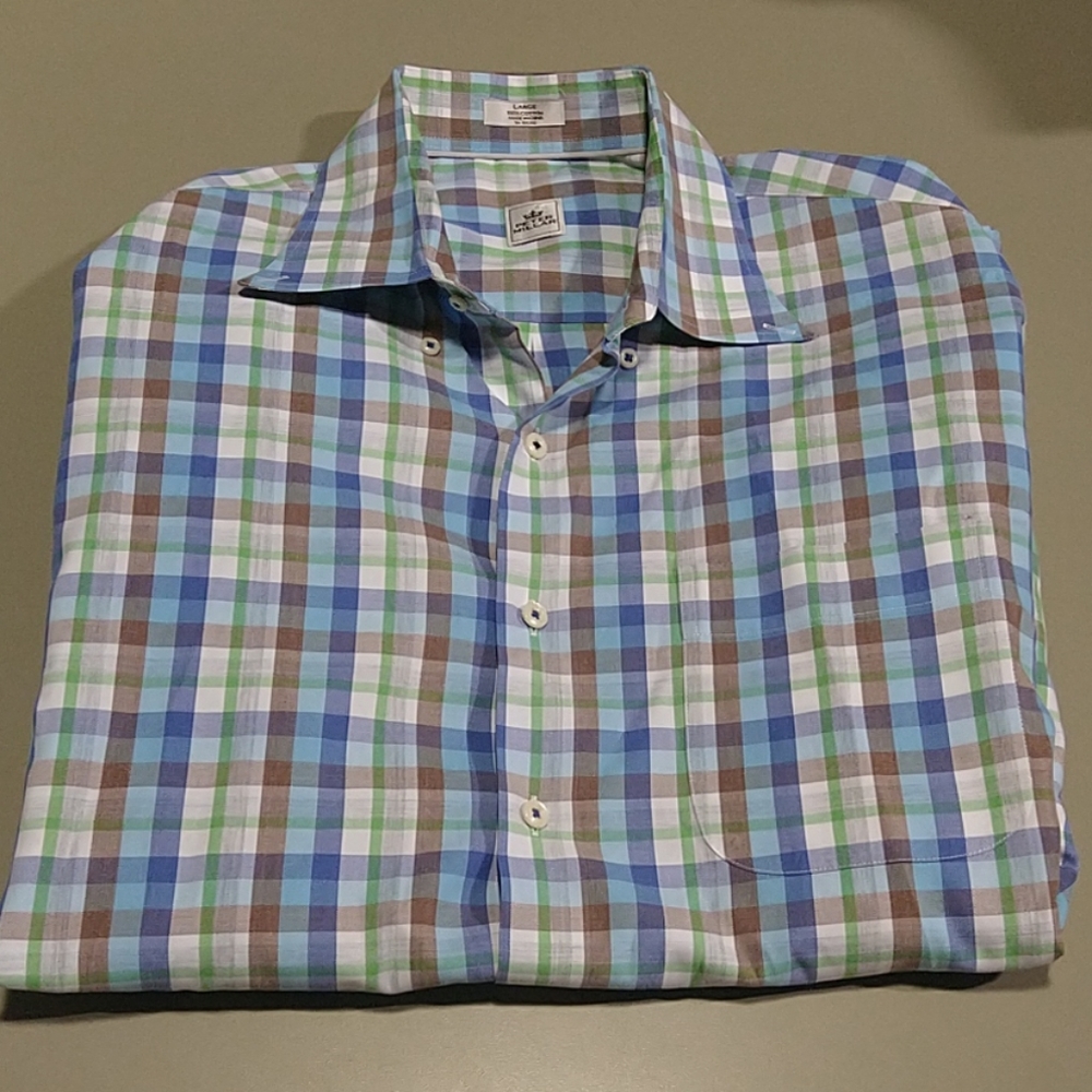 Peter Millar size L 100% cotton long sleeve